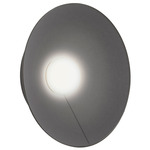 Asia Wall / Ceiling Light - Brushed Bronze Nickel / Anthracite Grey Cotton