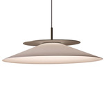 Asia Pendant - Brushed Bronze Nickel / White Cotton