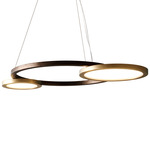 Eclisse Pendant - Dark Bronze / White