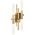 Mikado Wall Sconce - Satin Brass / Crystal