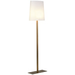 Ovale Floor Lamp - Satin Bronze / White Cotton