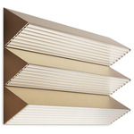 Stick Trio Wall Light - Satin Golden Nickel / Clear Ribbed