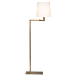 Tonda Liseuse Floor Lamp - Satin Bronze / White Cotton