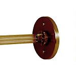 Monorail 4 Inch Round Direct End Power Feed - Antique Bronze