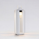 Cube Outdoor Floor Lamp - Matte White
