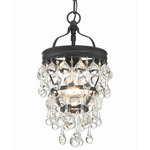 Calypso Pendant - Matte Black / Clear