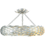 Broche Ring Convertible Ceiling Light - Antique Silver