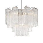 Addis Chandelier - Polished Chrome / Clear