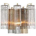 Addis Wall Light - Aged Brass / Autumn