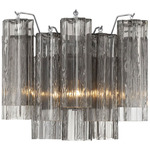 Addis Wall Sconce - Polished Chrome / Smoke