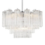 Addis Chandelier - Polished Chrome / Clear