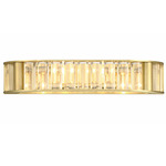 Farris Bathroom Vanity Light - Aged Brass / Clear