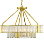 Farris Chandelier - Vibrant Gold / Clear
