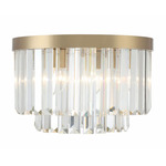 Hayes Ceiling Light - Aged Brass / Crystal