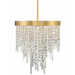 Winfield Chandelier - Antique Gold / Crystal