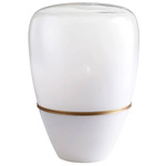 Savoye Table Lamp - Aged Brass / White