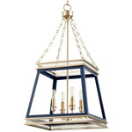 Gerard Pendant - Aged Brass / Blue