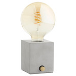 Inversion Table Lamp - Grey / Clear