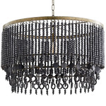 Estrella Chandelier - Tinted Raw Iron / Black
