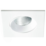 Midway 3.5 inch SQ Color-Select Regressed Gimbal Trim / Housing - White