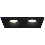 Midway 3.5 inch Double Color-Select Gimbal Trim / Housing - Black