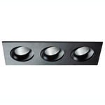 Midway 3.5 inch Triple Color-Select Gimbal Trim / Housing - Black
