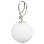 Bolleke Portable Hanging Lamp - Light Grey / White