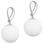 Bolleke Portable Hanging Lamp - Light Grey / White