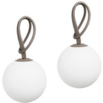 Bolleke Portable Hanging Lamp - Taupe / White