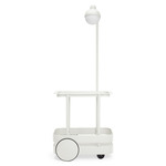 Jolly Trolley Portable Lighted Bar Cart - Light Grey