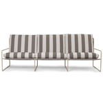 Desert Outdoor Sofa - Cashmere / Chocolate Stripe