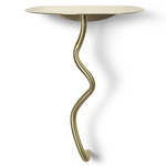 Curvature Wall Table - Brass