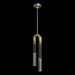 Antonia Pendant - Ombre Bronze / Brass / Charcoal / Clear