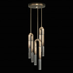 Antonia Round Multi Light Pendant - Ombre Bronze / Nickel / No Skin / Clear