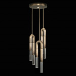 Antonia Round Multi Light Pendant - Ombre Bronze / Brass / No Skin / Clear