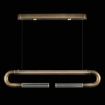 Antonia Linear Pendant - Ombre Bronze / Nickel / No Skin / Clear