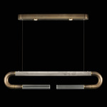 Antonia Linear Pendant - Ombre Bronze / Brass / Smoke / Clear