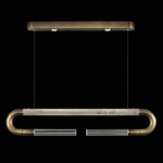 Antonia Linear Pendant - Ombre Bronze / Brass / Smoke / Clear