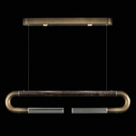 Antonia Linear Pendant - Ombre Bronze / Nickel / Charcoal / Clear