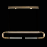 Antonia Linear Pendant - Ombre Bronze / Brass / No Skin / Clear