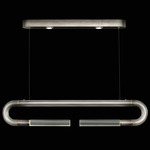 Antonia Linear Pendant - Ombre Silver / Brass / No Skin / Clear