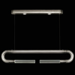 Antonia Linear Pendant - Ombre Silver / Nickel / No Skin / Clear