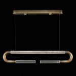 Antonia Linear Pendant - Ombre Bronze / Nickel / Smoke / Clear