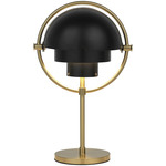 Multi-Lite Portable Table Lamp - Brass / Matte Black