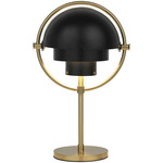 Multi-Lite Portable Table Lamp - Matte Black / Brass