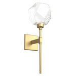 Gem Belvedere Wall Sconce - Gilded Brass / Clear