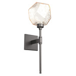 Gem Belvedere Wall Sconce - Graphite / Amber