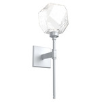Gem Belvedere Wall Sconce - Classic Silver / Clear