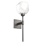 Gem Belvedere Wall Sconce - Graphite / Clear