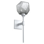 Gem Belvedere Wall Sconce - Classic Silver / Smoke